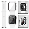 49MM SILICON IWATCH CASE + BAND WHITE