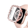 46MM IWATCH DIAMOND CASE WITH SCREEN PROTECTOR PINK GOLD