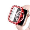 46MM IWATCH DIAMOND CASE WITH SCREEN PROTECTOR RED