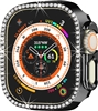49MM IWATCH DIAMOND CASE WITH SCREEN PROTECTOR BLACK