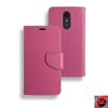LG K30 / K10 (2018) / LMX410 Leather Wallet Case WC01 Pink