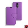LG K30 / K10 (2018) / LMX410 Leather Wallet Case WC01 Purple