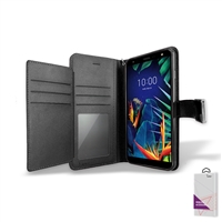 LG K40 Double Folio Leather wallet case,