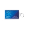 2 x 3 1/2 Inch Acrylic Snap In Photo Key Chain (Business Card Size) (pack of 25)