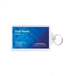 2 x 3 1/2 Inch Acrylic Snap In Photo Key Chain (Business Card Size) (pack of 25)