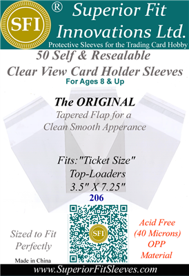 Superior Fit Sleeves for Ticket Size Top Loaders