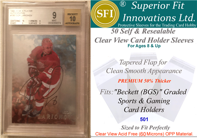 Superior Fit PREMIUM Sleeves for BGS Graded Cards