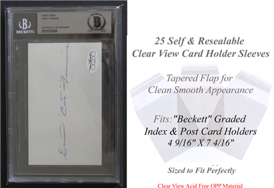 Superior Fit Sleeves for Beckett Auto Card Slabs