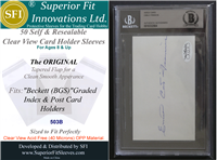 Superior Fit Sleeves for Beckett Auto Card Slabs 50