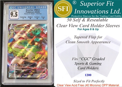 Superior Fit Sleeves for CGC Graded Card Slabs