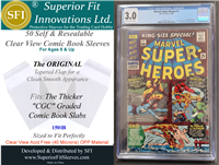 Superior Fit Sleeves for the Thicker CGC Graded Comic Book Slabs (2)