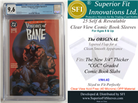 Superior Fit Sleeves for the  NEW Thicker CGC Graded Comic Book Slabs