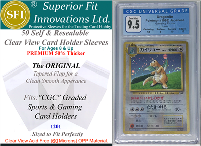 Superior Fit PREMIUM Sleeves for CGC Card Slabs