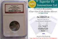 Superior Fit Sleeves for NGC Graded Coin Slabs