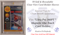 Superior Fit Sleeves for Ultra Pro 360 PT One Touch Magnetic Card Holders.