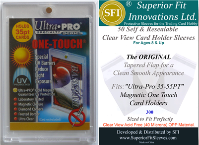 Superior Fit Sleeves for Ultra-Pro 35-55 PT One Touch Magnetic Cases