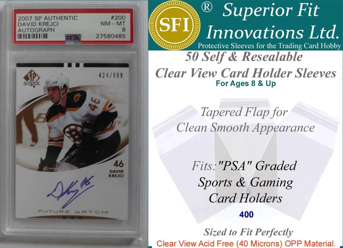 Superior Fit Sleeves for PSA Graded Card Slabs