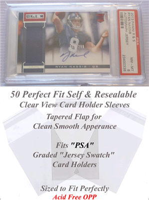 Superior Fit Sleeves for PSA Graded Jersey Swatch Card Slabs