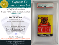 Superior Fit Sleeves for PSA Graded Card Pack THICK Slabs