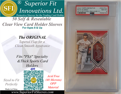 Superior Fit Sleeves for PSA Graded Specialty and Thick Card Slabs