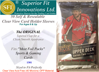 Superior Fit Sleeves for Sports Foil Packs of Cards