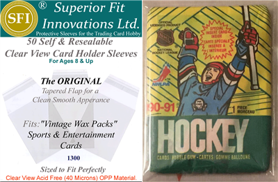 Superior Fit Sleeves for Vintage Wax Packs of Cards