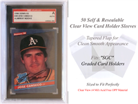 Superior Fit Sleeves for SGC Graded Sports Card Slabs