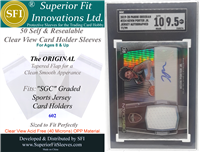 Superior Fit Sleeves for SGC Graded Sports JERSEY Card Slabs