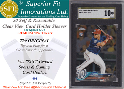 Superior Fit PREMIUM Sleeves for SGC Card Slabs
