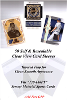 Superior Fit Sleeves for 130-180 PT Sports Jersey Cards