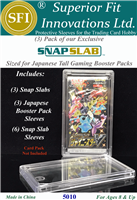Snap Slab for Japanese Gaming Booster Packs 3 Pack