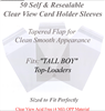 Superior Fit for TALL BOY Top Loader Sleeves