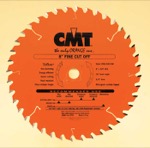 CMT 208.040.07 7 - 7-1/4" Diameter X 40 Tooth ATB Teflon Coated Cut Off Saw Blade With 5/8" Bore