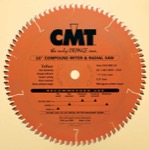 CMT 219.100.14 14" Diameter X 100T 4ATB+1TCG Compound Miter And Radial Saw Blade With 1" Arbor (.118