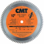 CMT 255.080.10 10" Diameter X 80T ATB Industrial Thin Kerf Fine Finish Saw Blade With 5/8" Arbor (.0