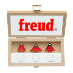 Freud 89-250  Three Piece Chamfer Router Bit Set (1/2" Shank)