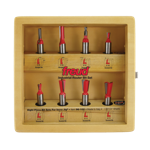 Freud 96-102  Eight Piece Dovetail Router Bit Set For Incra Jig (1/2" Shank)