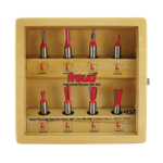 Freud 96-102  Eight Piece Dovetail Router Bit Set For Incra Jig (1/2" Shank)