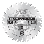 Freud LM72M008 8" Diameter X 24T Flat Heavy-Duty Rip Carbide-Tipped Saw Blade With 5/8" Arbor (.126 