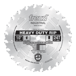 Freud LM72M010 10" Diameter X 24T Flat Heavy-Duty Rip Carbide-Tipped Saw Blade With 5/8" Arbor (.126