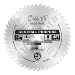Freud LU72M012 12" Diameter X 48T ATB General Purpose Carbide-Tipped Saw Blade With 1" Arbor (.126 K