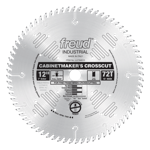 Freud LU73M012 12" Diameter X 72T ATB Cabinetmaker's Crosscut Carbide-Tipped Saw Blade With 1" Arbor
