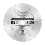 Freud LU73M014 14" Diameter X 84T ATB Cabinetmaker's Crosscut Carbide-Tipped Saw Blade With 1" Arbor