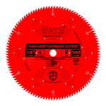 Freud LU74R014 14" Diameter X 108T ATB Thin Kerf Ultimate Crosscut Carbide-Tipped Saw Blade With 1" 
