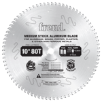 Freud LU77M010 10" Diameter X 80T TCG Thin Kerf Non-Ferrous Metal Carbide-Tipped Saw Blade With 5/8"