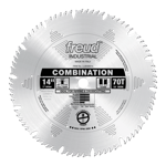 Freud LU84M014 14" Diameter X 70T Comb Combination Carbide-Tipped Saw Blade With 1" Arbor (.157 Kerf