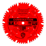 Freud LU84R011 10" Diameter X 50T Comb Coated Combination Carbide-Tipped Saw Blade With 5/8" Arbor (