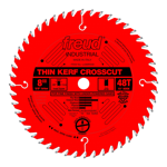 Freud LU88R008 8" Diameter X 48T ATB Thin Kerf Fine Finish Crosscut Carbide-Tipped Saw Blade With 5/