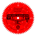 Freud LU91R010 10" Diameter X 60T ATB Thin Kerf Sliding Compound Miter Carbide-Tipped Saw Blade With