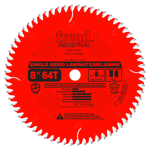 Freud LU98R008 8" Diameter X 64T TCG Single Sided Laminate/Melamine Carbide-Tipped Saw Blade With 5/